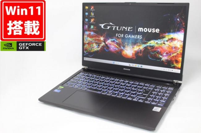 ゲーミングPC 中古 フルHD 15.6型 マウスコンピューター Mouse G-Tune P5-CMLBB Windows11 第10世代 i7-10750H 16GB NVMe 512GB-SSD + 1TB-HDD NVIDIA GeForce GTX 1650 カメラ 無線Wi-Fi6 Of