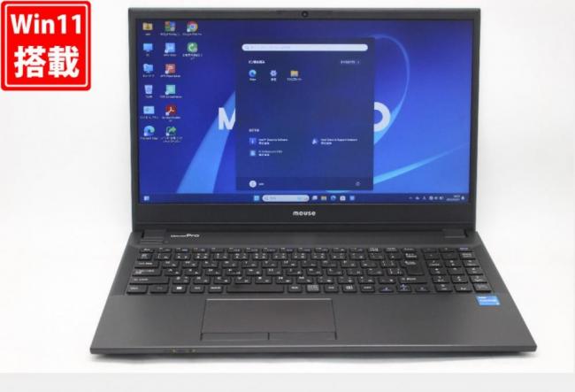 414時間 中古美品 フルHD 15.6型 MOUSE MPro NB541HW11 Windows11 第11世代 i5-1135G7 16GB NVMe 512GB-SSD カメラ 無線 Office付 中古パソコン 管:1639v