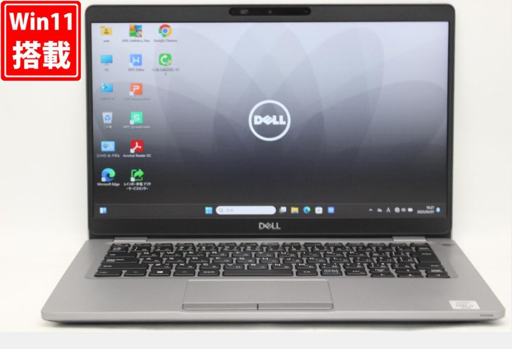 中古良品 フルHD タッチ 13.3型 DELL Latitude 5310 Windows11 第10世代 i5-10310u 8GB NVMe 256GB-SSD カメラ 無線Wi-Fi6 Office付 中古パソコン 管:1828r