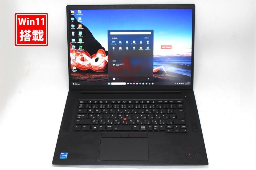 ゲーミングPC 中古 2K液晶 16型 Lenovo ThinkPad P1 Gen4 Windows11 8コア 第11世代 i7-11800H 32GB NVMe 512GB-SSD NVIDIA RTX A2000 Laptop カメラ 無線Wi-Fi6 Office付き 管:1725s
