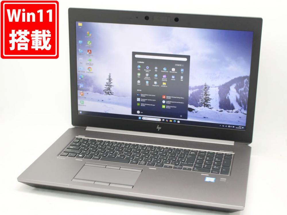 良品 フルHD 17.3型 HP ZBook 17 G6 Workstation Blu-ray Windows11 九世代 i7-9850H 64GB NVMe 1TB-SSD NVIDIA Quadro RTX 5000 カメラ LTE Wi-Fi6 Office付 管:0951h