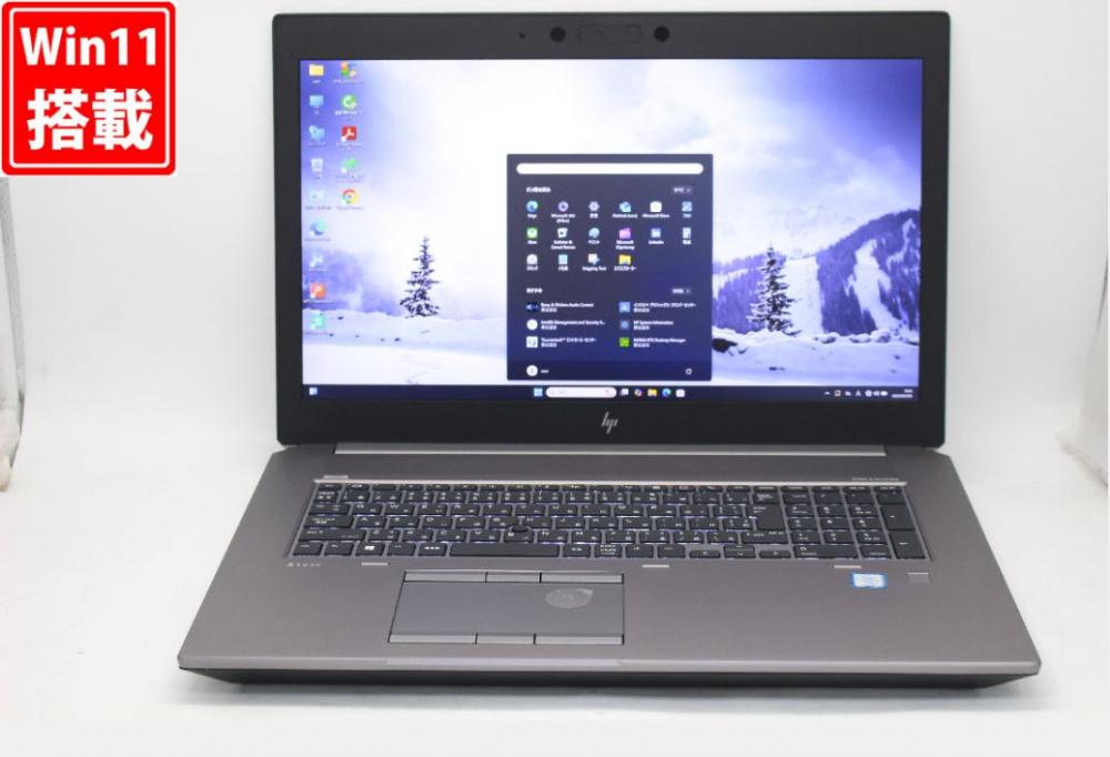 ゲーミングPC  中古美品 フルHD 17.3型 HP ZBOOK 17 G6 Blu-ray Windows11 九世代 i7-9850H 64GB NVMe 1TB-SSD NVIDIA Quadro RTX 5000 カメラ LTE 無線Wi-Fi6 Office付 中古パソコン 管:0921