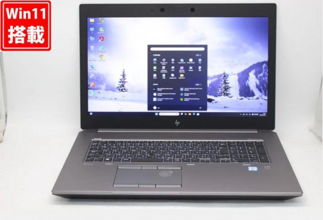 ゲーミングPC  中古美品 フルHD 17.3型 HP ZBOOK 17 G6 Blu-ray Windows11 九世代 i7-9850H 64GB NVMe 1TB-SSD NVIDIA Quadro RTX 5000 カメラ LTE 無線Wi-Fi6 Office付 中古パソコン 管:0921