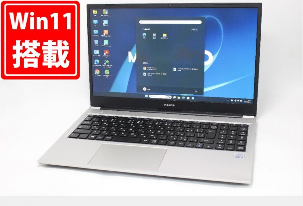 使用462時間 良品 フルHD 15.6型 Mouse B5-i5ICLAS Windows11 第10世代 i5-1035G1 8GB NVMe 512GB-SSD カメラ 無線Wi-Fi6 Office付き 中古パソコン 管:1406m