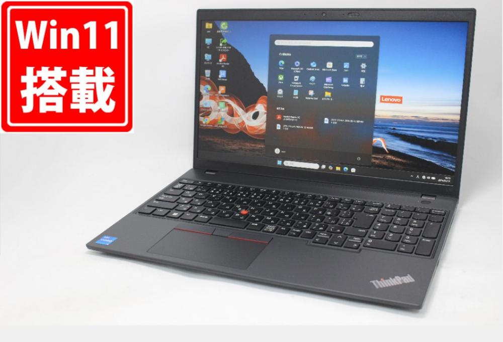 充放電回数1回 使用8時間 美品 フルHD 15.6型 Lenovo ThinkPad L15 Gen4 Windows11 10コア 第13世代 i5-1335U 8GB NVMe 256GB-SSD カメラ 無線Wi-Fi6 Office付き 中古パソコン 管:1849m