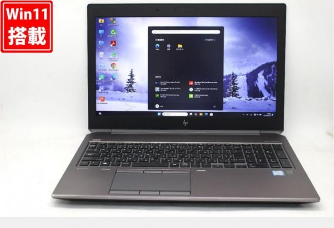 ゲーミングPC  良品 フルHD 15.6型 HP ZBOOK 15G6 Windows11 九世代 i7-9750H 16GB NVMe 512GB-SSD NVIDIA Quadro T1000 無線Wi-Fi6 Office付 中古パソコン 管:1326v