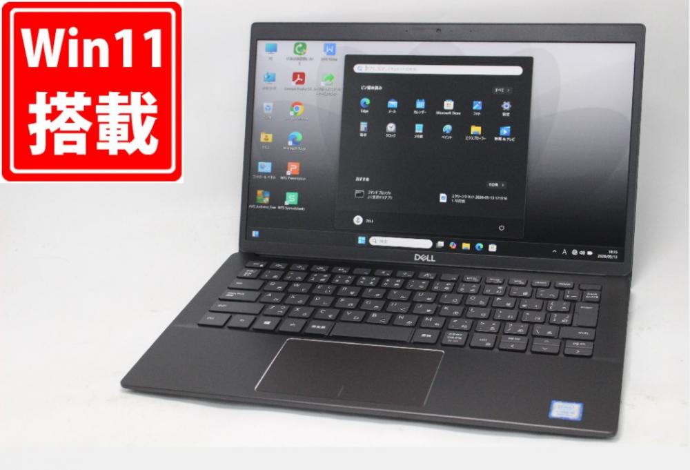 中古良品 フルHD 13.3型 DELL Latitude 3301 Windows11 第8世代 i5-8365U 8GB NVMe 256GB-SSD カメラ 無線 Office付き 中古パソコン 管:1842m