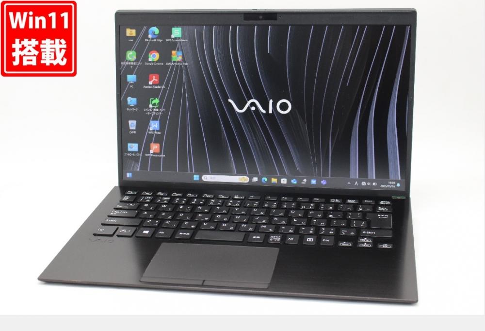 中古 フルHD 14型 SONY VAIO VJPK211KAE3B Windows11 第11世代 i5-1135G7 8GB NVMe 256GB-SSD カメラ 無線Wi-Fi6 Office付 中古パソコン 管:1816w