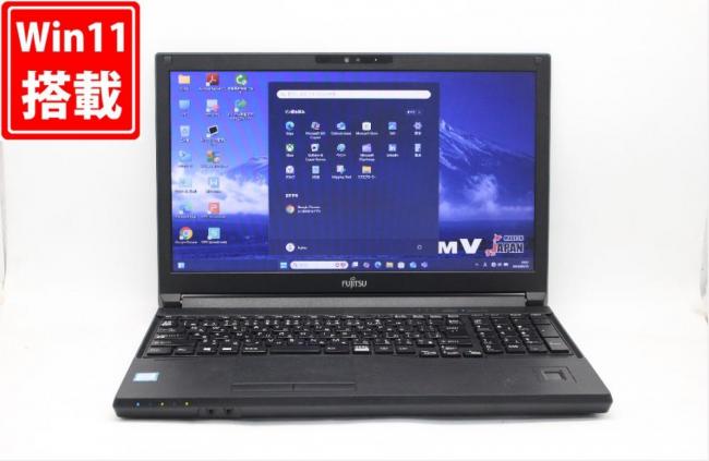 新品256GB-SSD 良品 15.6型 Fujitsu LIFEBOOK A579A Windows11 八世代 i5-8365U 8GB カメラ 無線 Office付 中古パソコン 税無 管:1811j