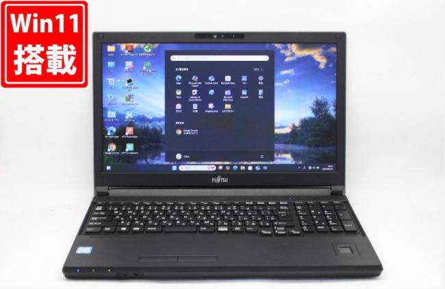 新品256GB-SSD 良品 15.6型 Fujitsu LIFEBOOK A579A Windows11 八世代 i5-8365U 8GB カメラ 無線 Office付 中古パソコン 税無 管:0913j