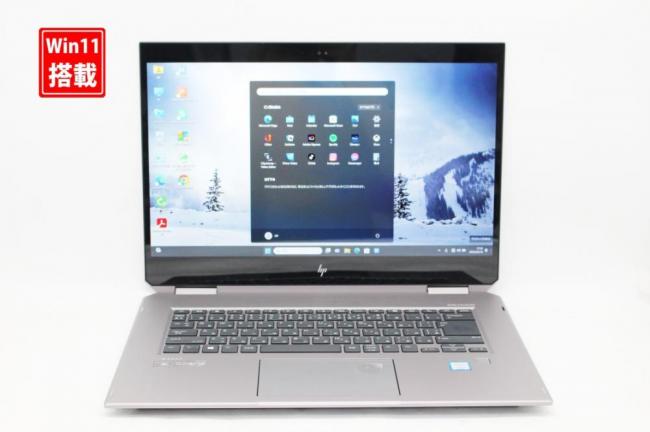 良品 フルHD タッチ 15.6型 HP ZBook Studio X360 G5 Windows11 八世代 i7-8750h 32GB NVMe 512GB-SSD NVIDIA Quadro P1000 カメラ LTE 無線 Office付 中古パソコン 管:1750k