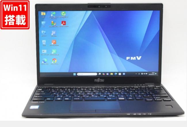 中古良品 フルHD 13.3型 Fujitsu LIFEBOOK U939A Windows11 八世代 i5-8365u 8GB 256GB-SSD カメラ 無線 Office付 中古パソコン 管:1822r