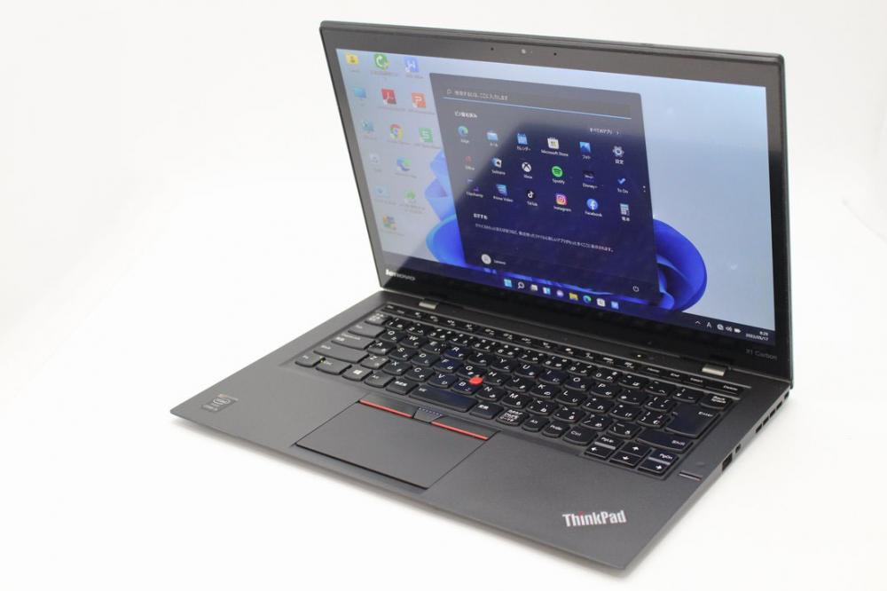  中古良品 2K対応 タッチ 14型 Lenovo ThinkPad X1 Carbon 3rd Gen Type-20BT Windows11 五世代 i5-5200u 8GB 128GB-SSD カメラ 無線 Office付