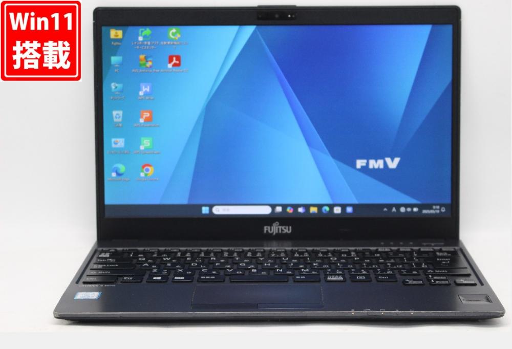 中古 フルHD 13.3型 Fujitsu LIFEBOOK U938S Windows11 八世代 i5-8350u 8GB 256GB-SSD カメラ 無線 Office付 中古パソコン  管:0938r