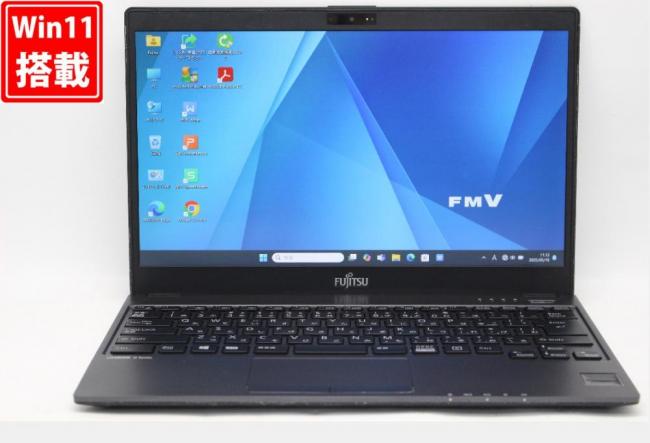 中古良品 フルHD 13.3型 Fujitsu LIFEBOOK U938S Windows11 八世代 i5-8350u 8GB 256GB-SSD カメラ 無線 Office付 中古パソコン 管:1117r
