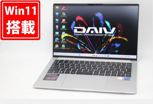 202時間 良品 フルHD 14型 Mouse マウスコンピューター DAIV Z4I7-I01SRA Windows11 12コア 第13世代 i7-1360P 16GB NVMe 500GB-SSD カメラ 無線Wi-Fi6 Office付 中古パソコン 管:1659m