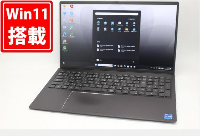 953時間 中古良品 フルHD 15.6型 DELL Vostro15 5510 Windows11 第11世代 i7-11390H 16GB NVMe 512GB-SSD カメラ 無線Wi-Fi6 Office付 中古パソコン 管:1757m