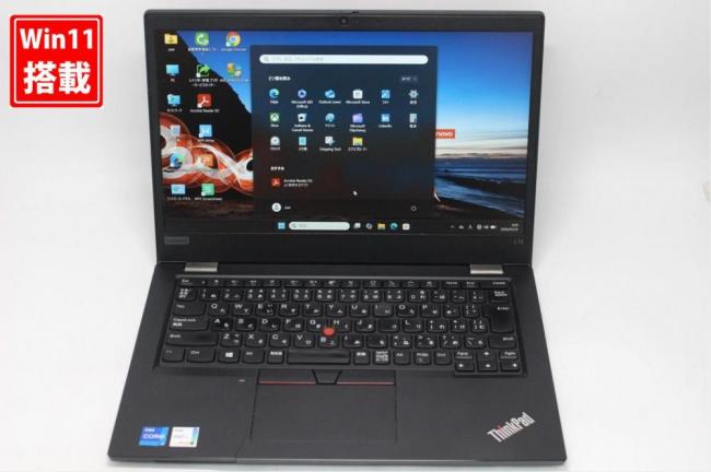 中古 フルHD 13.3型 Lenovo ThinkPad L13 Gen2 Windows11 第11世代 i7-1165G7 16GB NVMe 512GB-SSD カメラ 無線 Office付き 中古パソコン 管:0909s