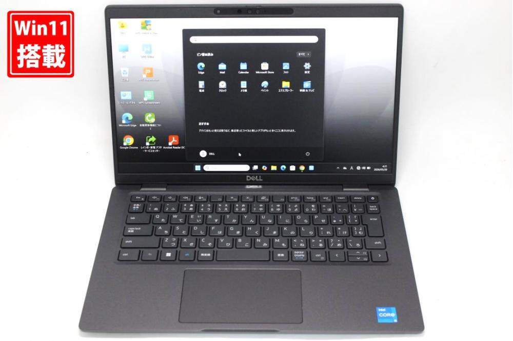 使用225時間 良品 フルHD 14型 DELL Latitude 7430 Windows11 10コア 第12世代 i5-1245u 16GB NVMe 256GB-SSD カメラ 無線Wi-Fi6 Office付き 中古パソコン 管:1200s