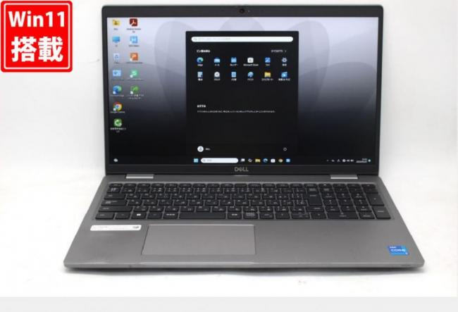 中古 フルHD 15.6型 DELL Latitude 5520 Windows11 第11世代 i5-1135G7 16GB NVMe 256GB-SSD カメラ 無線Wi-Fi6 Office付 中古パソコン 管:1310v