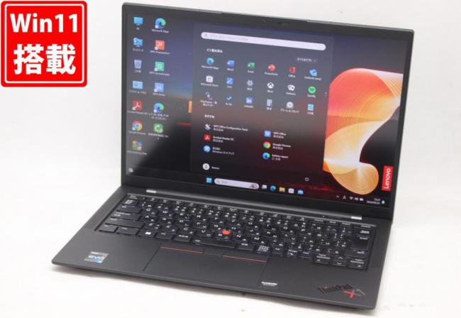 良品 フルHD 14型 Lenovo ThinkPad X1 Carbon Gen10 Type-21CC　100%sRGB Windows11 10コア 12世代 i5-1235U 8GB NVMe 256GB-SSD カメラ 無線Wi-Fi6 Office付 中古パソコン 管:1546h