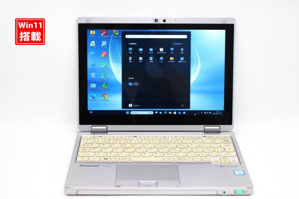 良品 フルHD タッチ 10.1型 Panasonic let's note CF-RZ6 Windows11 七世代 i5-7y57 8GB 256GB-SSD カメラ LTE 無線 Office付 中古パソコン 管:1026k