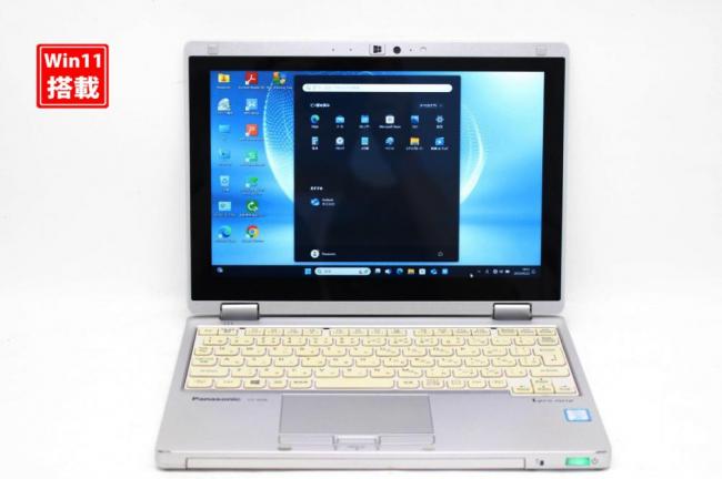 良品 フルHD タッチ 10.1型 Panasonic let's note CF-RZ6 Windows11 七世代 i5-7y57 8GB 256GB-SSD カメラ LTE 無線 Office付 中古パソコン 管:1026k
