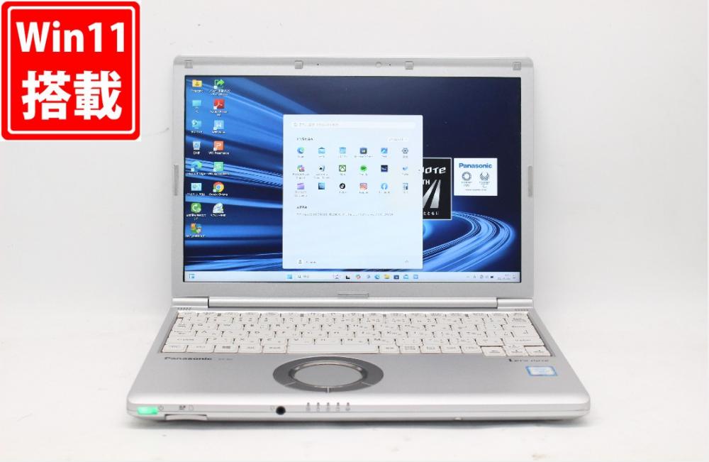 良品 フルHD 12.1型 Panasonic Let's note CF-SV8T12VS Windows11 八世代 i5-8365U 8GB 256GB-SSD 無線 Office付 中古パソコン 管:1622j