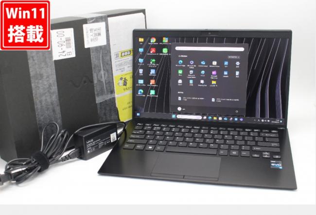 57時間 美品 4K対応 14型 SONY VAIO VJS1468 Windows11 14コア 第13世代 i7-1370P 32GB NVMe 2TB-SSD カメラ 無線Wi-Fi6 Office付 中古パソコン 管:1751m