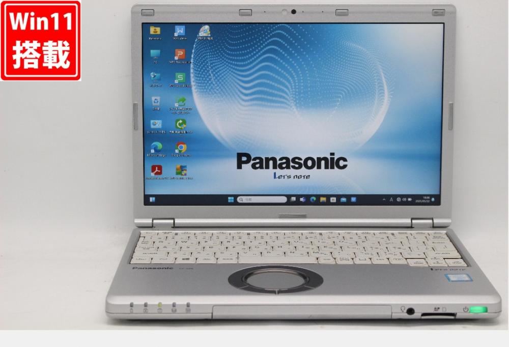 中古良品 フルHD 12.1型 Panasonic Let's note CF-SZ6 Windows11 七世代 i7-7600u 16GB 512GB-SSD カメラ LTE 無線 Office付 中古パソコン 管:1756r