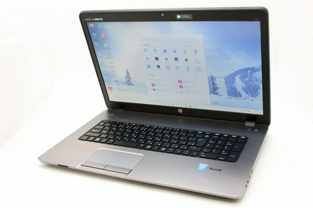  新品256GB-SSD搭載 中古美品 17.3型 HP ProBook 470 G1 Windows11 四世代 i7-4702MQ 8GB Radeon HD 8750M カメラ 無線 Office付