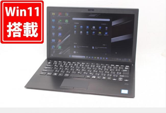 中古 フルHD 13.3型 SONY VAIO VJPG11C11N Windows11 八世代 i5-8250U 8GB 256GB-SSD カメラ 無線 Office付 中古パソコン 税無 管:1610m