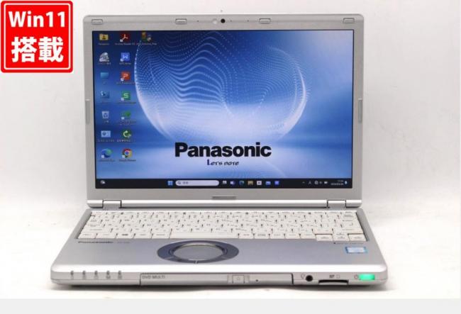 中古 フルHD 12.1型 Panasonic Let's note CF-SZ6SFUVS Windows11 七世代 i7-7600u 16GB 512GB-SSD カメラ LTE 無線 Office付 中古パソコン 管:1753w