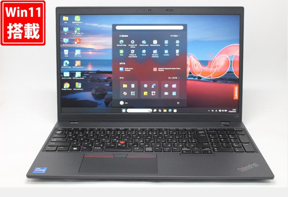 良品 フルHD 15.6型 Lenovo ThinkPad L15 Gen3 Windows11 10コア 第12世代 i7-1255U 16GB NVMe 512GB-SSD カメラ 無線Wi-Fi6 Office付き 中古パソコン 管:1819w