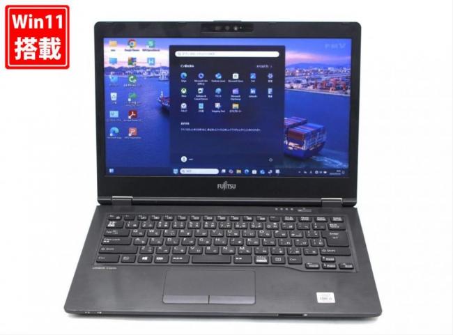 中古 14型 Fujitsu LIFEBOOK U7410 Windows11 第10世代 i5-10310U 8GB NVMe 128GB-SSD カメラ 無線 Office付 中古パソコン  管:0925s