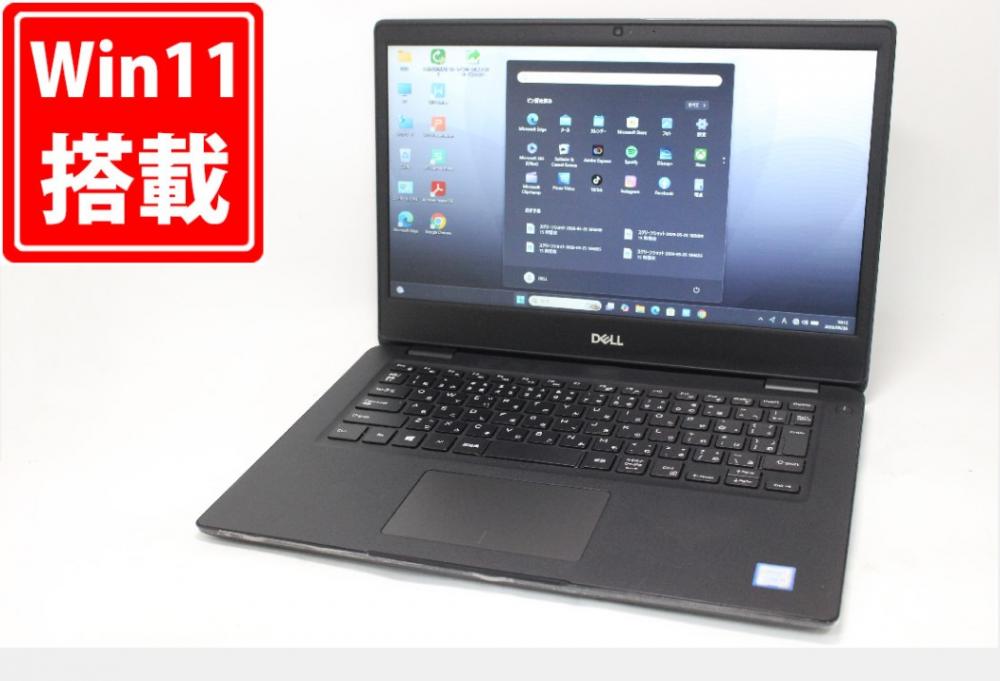 良品 14型 DELL Latitude 3400 Windows11 第8世代 i5-8265U 8GB NVMe 512GB-SSD カメラ 無線 Office付き 中古パソコン 税無 管:1011m