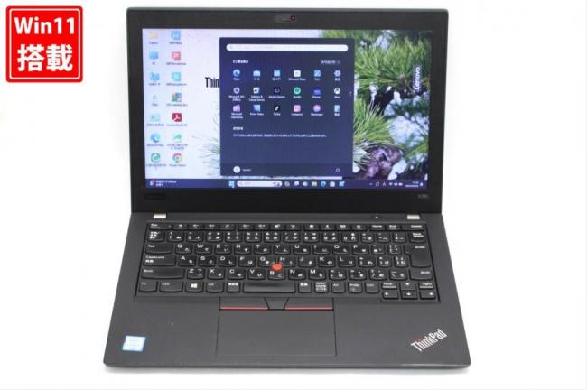 良品 12.5型 Lenovo ThinkPad X280 Windows11 八世代 i3-8130U 4GB NVMe 256GB-SSD カメラ 無線 Office付 中古パソコン 税無 管:1656s