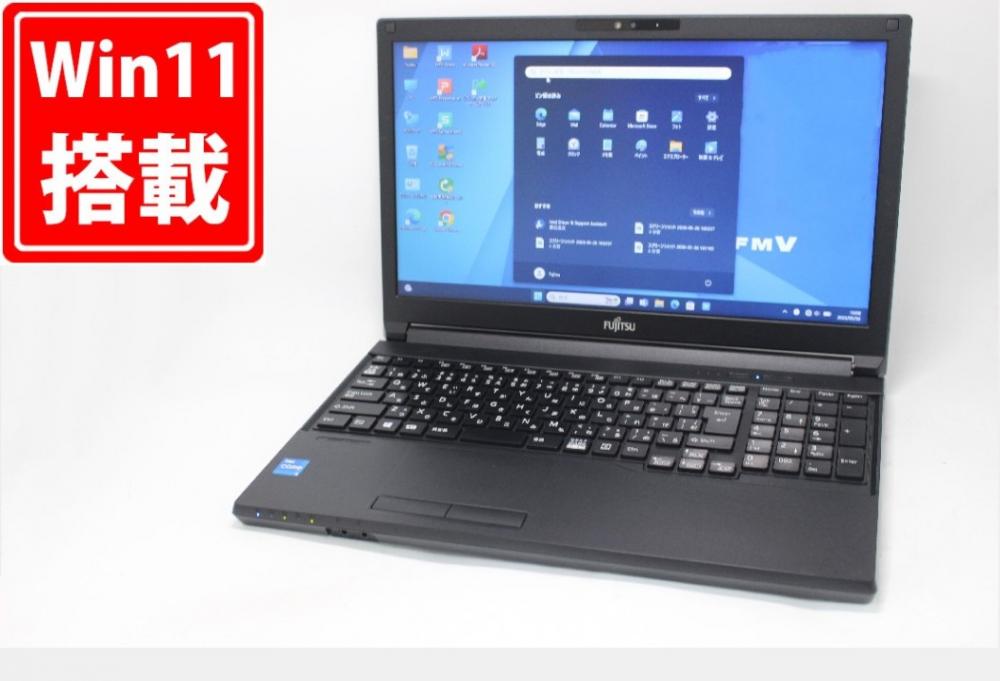 良品 15.6型 Fujitsu LIFEBOOK A5511G Windows11 第11世代 i5-1135G7 8GB NVMe 256GB-SSD カメラ 無線Wi-Fi6 Office付き 中古パソコン 管:1826m