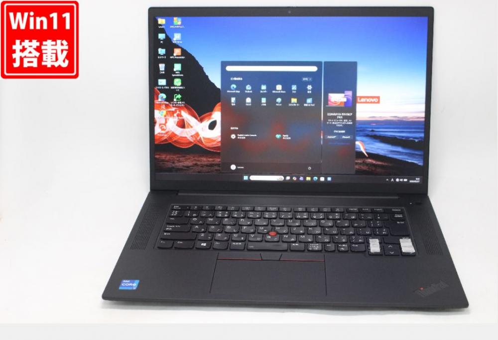ゲーミングPC 訳有 16型 Lenovo ThinkPad Gen4 Windows11 8コア 第11世代 i7-11800H 32GB NVMe 512GB-SSD NVIDIA RTX A2000 カメラ 無線Wi-Fi6 Office付き 中古パソコン 管:0950v