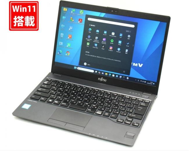 中古 フルHD 13.3型 Fujitsu LIFEBOOK U938S Windows11 八世代 i5-8350U 8GB 128GB-SSD カメラ 無線 Office付 中古パソコン  管:1347s