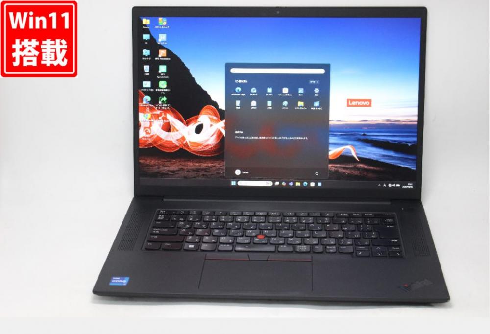 ゲーミングPC 中古 16型 Lenovo ThinkPad P1 Gen4 Windows11 8コア 第11世代 i7-11800H 32GB NVMe 512GB-SSD NVIDIA RTX A2000 カメラ 無線Wi-Fi6 Office付き 中古パソコン 管:1632v