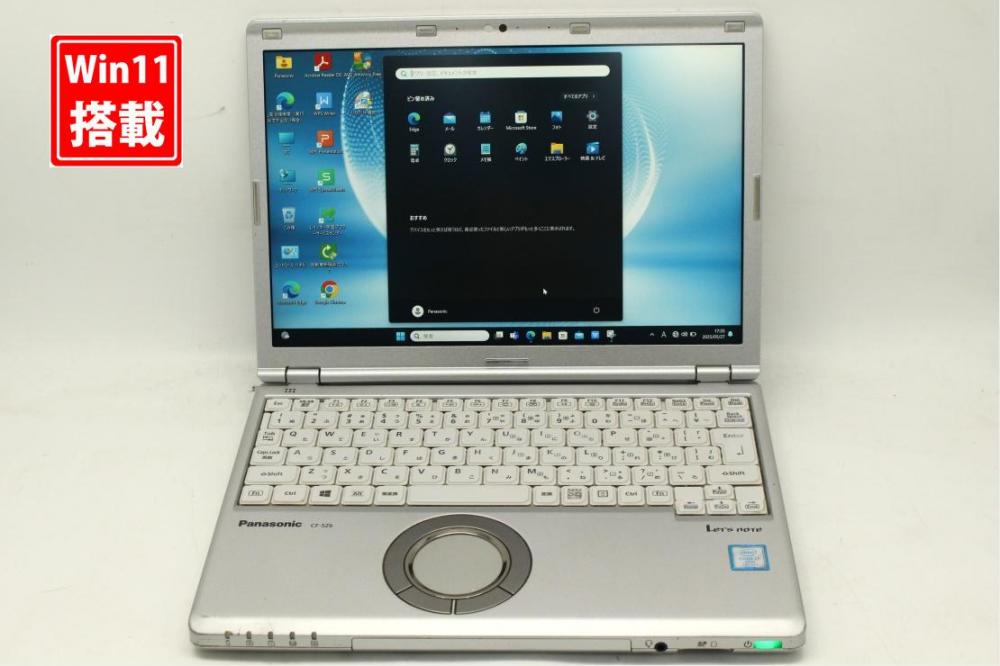 中古良品 フルHD対応WUXGA 12.1型 Panasonic Let's note CF-SZ6Z Windows11 七世代 i7-7600U 16GB 512GB-SSD カメラ 無線 Office付 中古パソコン 管:1720s