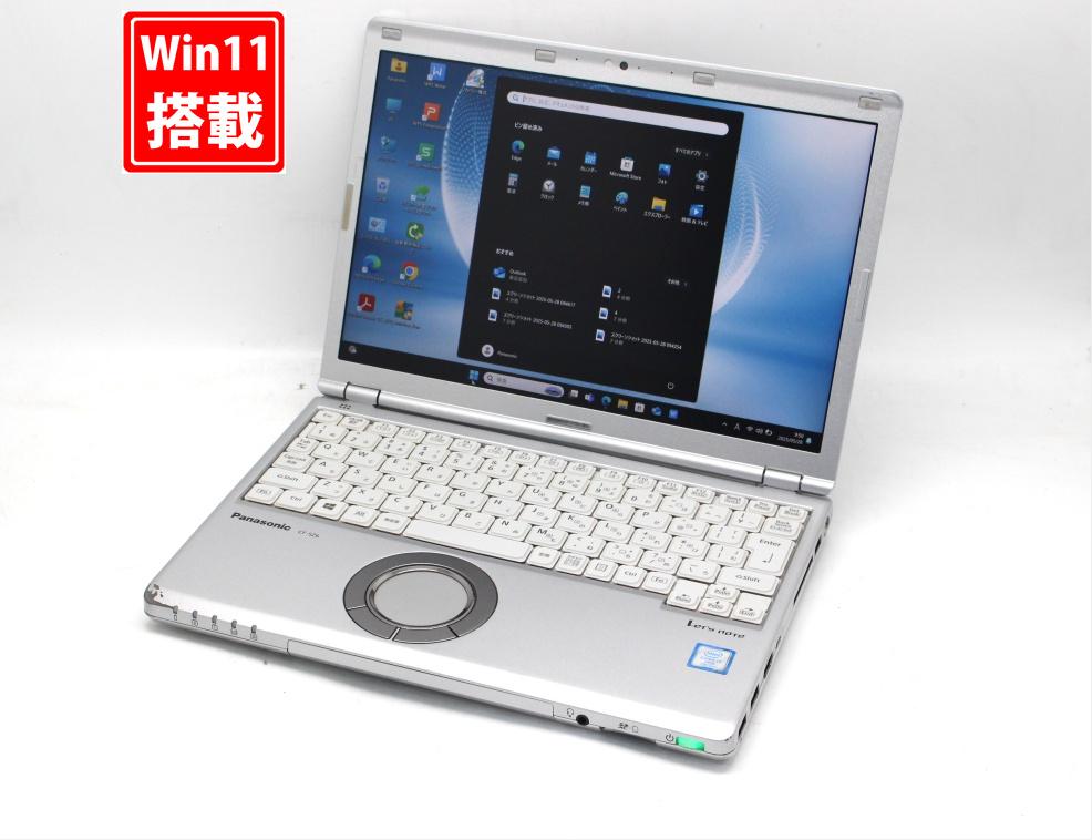 中古 フルHD対応WUXGA 12.1型 Panasonic Let's note CF-SZ6Z Windows11 七世代 i7-7600U 16GB 512GB-SSD カメラ 無線 Office付 中古パソコン 管:0930s