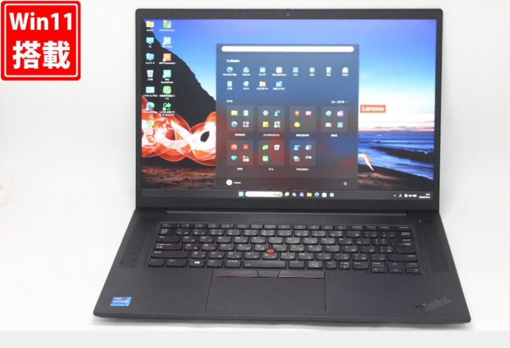 ゲーミングPC 中古 16型 Lenovo ThinkPad P1 Gen4 Windows11 8コア 第11世代 i7-11800H 32GB NVMe 512GB-SSD NVIDIA RTX A2000 カメラ 無線Wi-Fi6 Office付き 中古パソコン 管:1000v