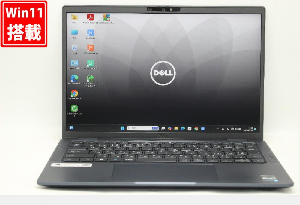 充放電回数18回  良品 フルHD対応WUXGA 13.3型 DELL Latitude 7340 Windows11 10コア 第13世代 i7-1365u 16GB NVMe 512GB-SSD カメラ 無線Wi-Fi6 Office付 中古パソコン 管:1302r