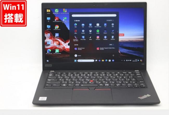 中古良品 フルHD 13.3型 Lenovo ThinkPad X13 Gen1 Windows11 第10世代 i5-10210U 8GB NVMe 256GB-SSD カメラ 無線Wi-Fi6 Office付 中古パソコン 管:1327v