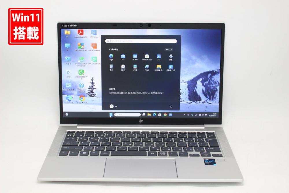 中古良品 フルHD 13.3型 HP EliteBook 830 G8 Windows11 第11世代 i7-1165G7 16GB NVMe 512GB-SSD カメラ 無線Wi-Fi6 Office付き 中古パソコン 管:1820k