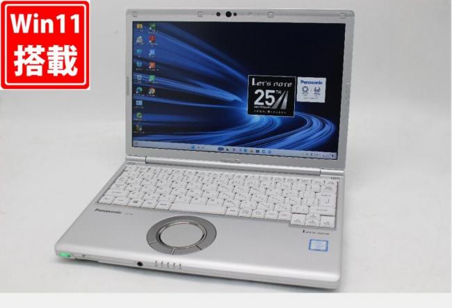 良品 フルHD対応WUXGA 12.1型 Panasonic Let's note CF-SV7RDCVS Windows11 八世代 i5-8350U 8GB 256GB-SSD カメラ 無線 Office付 中古パソコン 管:1666w