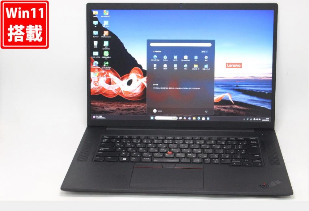 ゲーミングPC 中古 16型 Lenovo ThinkPad P1 Gen4 Windows11 8コア 第11世代 i7-11800H 32GB NVMe 512GB-SSD NVIDIA RTX A2000 カメラ 無線Wi-Fi6 Office付き 中古パソコン 管:1601v