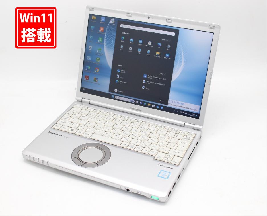 良品 フルHD対応WUXGA 12.1型 Panasonic Let's note CF-SZ6Z Windows11 七世代 i7-7600u 16GB 512GB-SSD カメラ 無線 Office付 中古パソコン 管:1613s